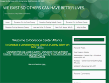 Tablet Screenshot of donationcenteratlanta.com